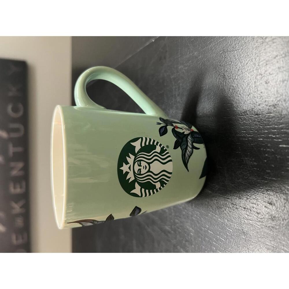 Starbucks Mermaid 2021 Floral 10 oz Cup Mug